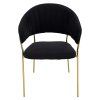 dasmin kreslo cierna zlata 02