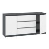 Komoda-3+2 "NEW SYSTEM" (Barva antracit + bílá)