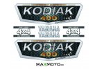 Nálepková sada YAMAHA Kodiak 400/ 450/ 700, strieborná