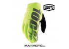 Rukavice 100% Brisker Neon Yellow