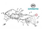 9AWA 041021 0H900 predný plast CF MOTO GLADIATOR X1000