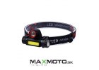 Čelová led lampa 1 x XPE 100LM 1 x COB 180LM LA0101