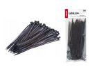 Sťahovacie pásky AMIO 3,6x300mm, čierne - 100ks