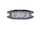 Výstražné osvetlenie oranžové 3x3W LED R65 R10 12/24V IP67