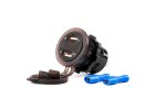 Nabíjačka MOD-06 AMIO - 2xUSB 1A/ 2.1A, 12/24V, červené podsvietenie