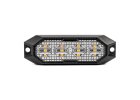 Výstražné osvetlenie oranžové 4x3W LED R65 R10 12/24V IP6K9K AMIO-03929