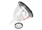 Plastový lievik s polovičným krytom a filtrom AMIO - 13,5cm