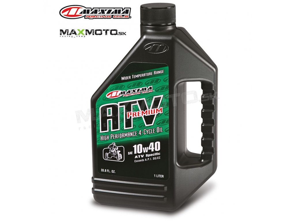 Motorový olej pre štvorkolky MAXIMA ATV PREMIUM 10W40 4T 1L - MAXMOTO.SK