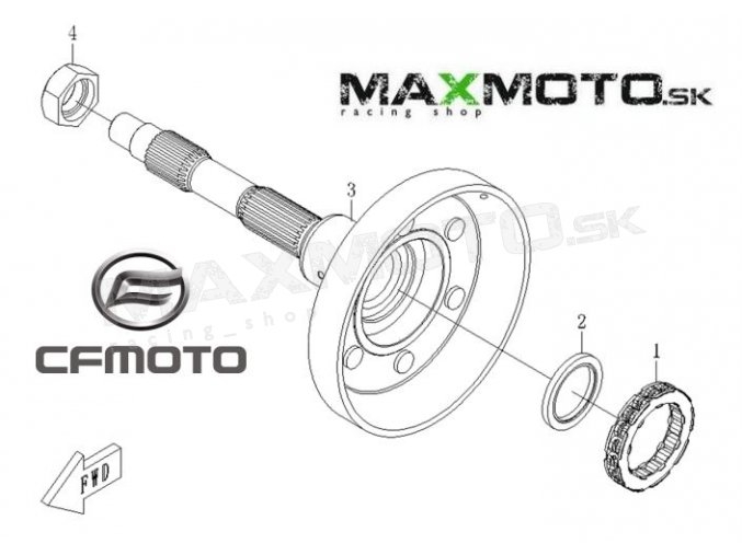 bubon spojky CF MOTO GLADIATOR