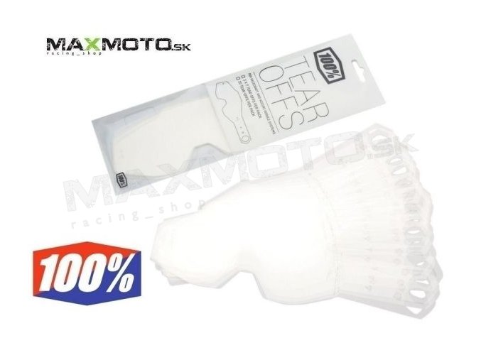 Strhávačky 100% Tear offs - 20ks, 50ks