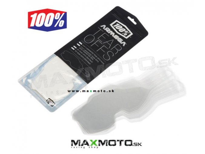 Strhávačky 100% Tear Offs Armega - 20ks, 50ks, 51015-010-02, 59056-00001, 59057-00001