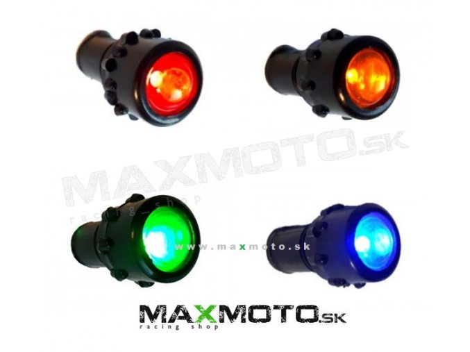 LED signalizačné svetlo 12V, červené/ zelené/ oranžové/ modré