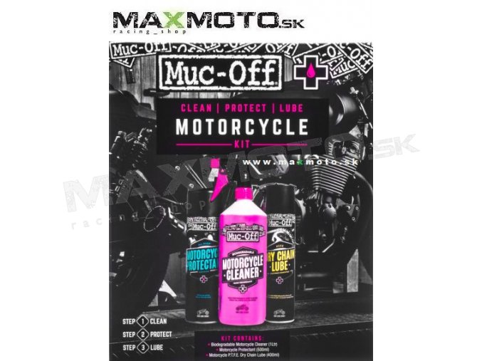 Sada na čistenie motocykla MUC-OFF CLEAN, PROTECT, LUBE MOTORCYCLE KIT