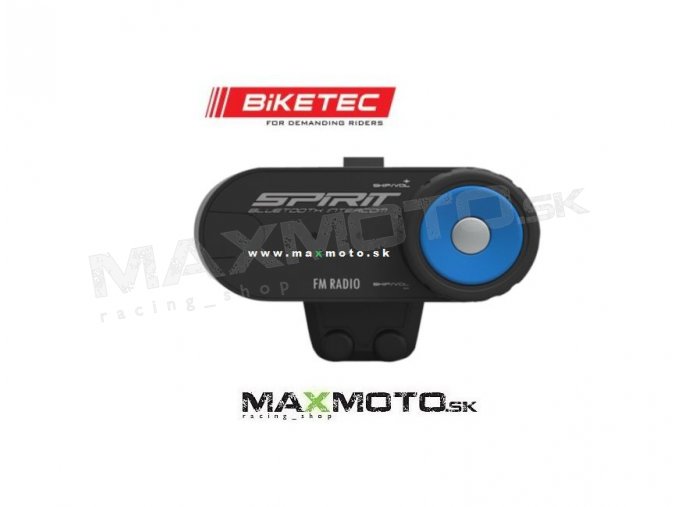 Bluetooth Intercom BIKETEC vodeodolny cierny BTSPRT1 FM