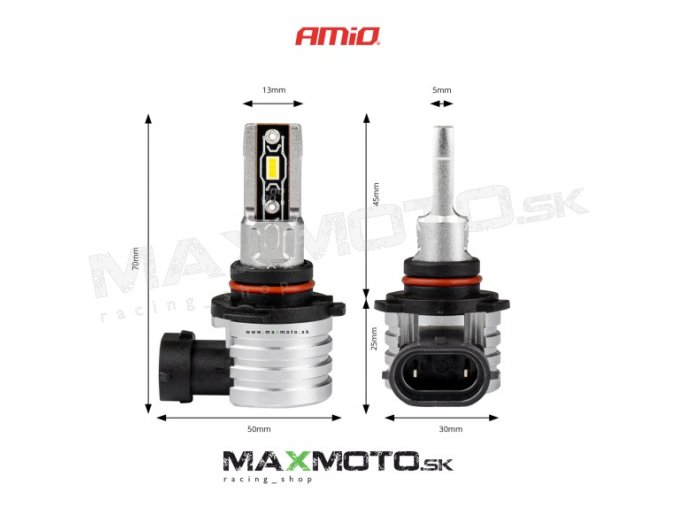 LED žiarovka hlavného svietenia AMIO HB3 9005 H mini Series 03334