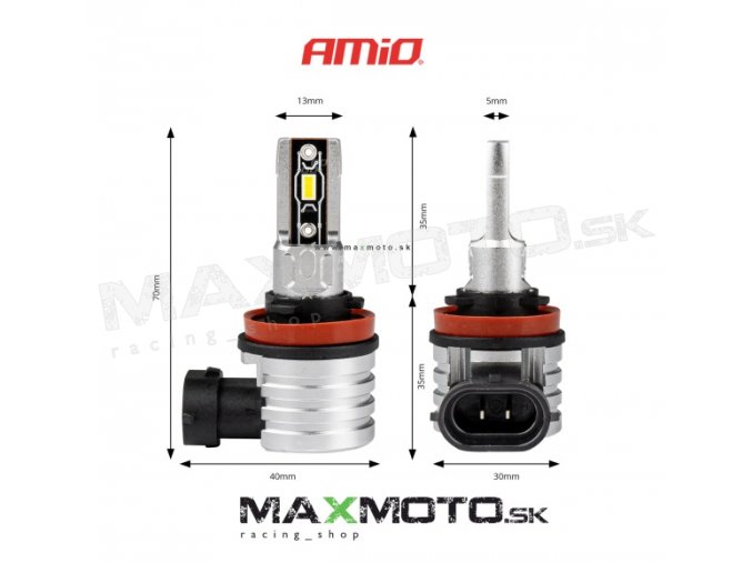 LED žiarovky hlavného svietenia AMIO H8 H9 H11 H mini Series 03333 obr2