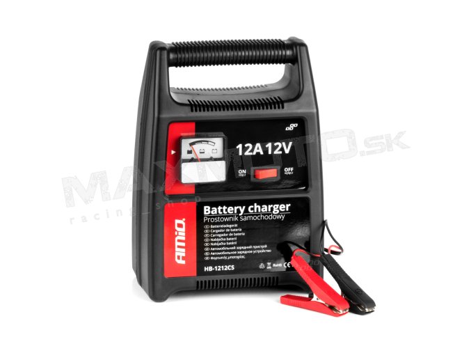 Nabíjačka auto/moto batérií 12A, 12V AMiO SBC-12A