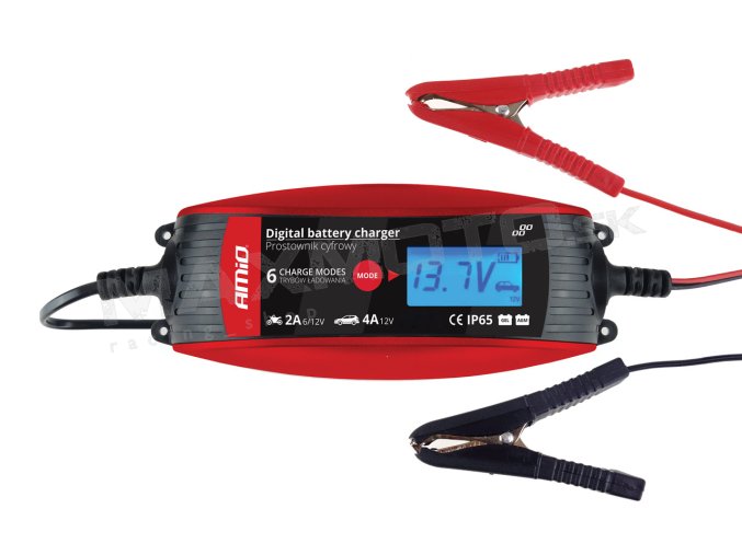Digitálna nabíjačka auto/moto 6V/12V - 2A/4A - DVL DBC-4A AMiO 02088