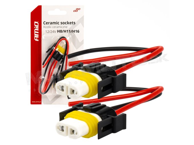 Keramické pätice H8/H11/H16 AMIO - 2ks