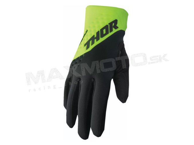 Rukavice THOR SPECTRUM Cold Weather, čierno-fluo žlté
