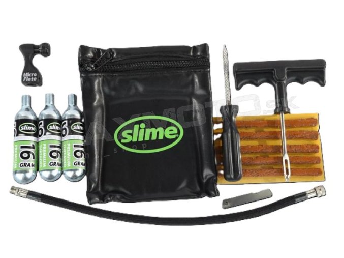 opravna sada na bezdusove pneumatiky s CO2 SLIME 03640059 20382 SLI