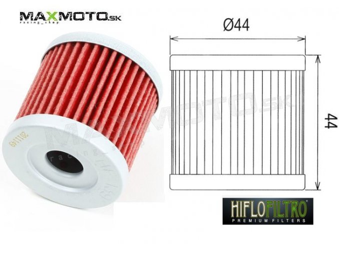 Olejový filter ARCTIC CAT 400 DVX, KAWASAKI KFX400, SUZUKI LTZ400, LTR450 HF139