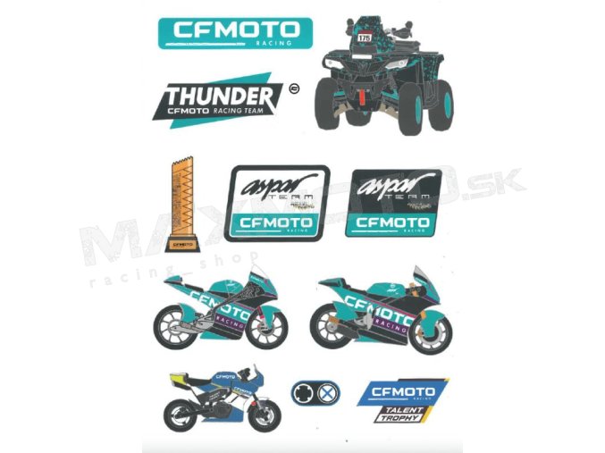 Nálepková sada CF MOTO Racing, 852421-06200