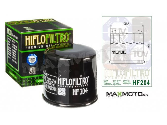 Olejový filter ARCTIC CAT 600/650, SUZUKI LT-V700 Twin Peaks, HF204