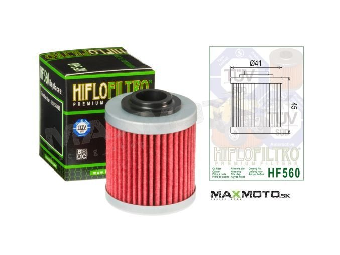 Olejový filter CAN AM DS450, 08-15, 420256455, HF560