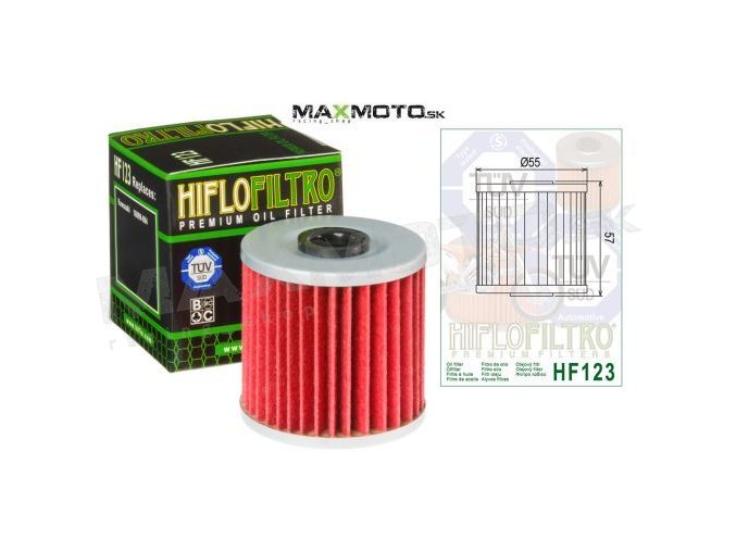 Olejový filter KAWASAKI 200/250/300 80-11, 16099-004, HF123