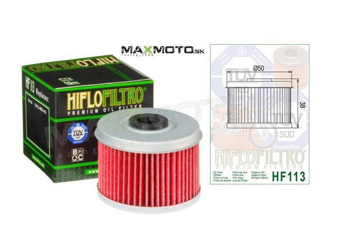 Olejový filter HONDA TRX/ATC, KAWASAKI KFX450, POLARIS 500 Outlaw, Predator, HF112