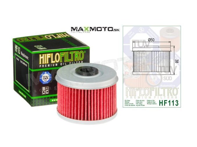 Olejový filter HONDA TRX250/300/350/400/420/450/500 HF113