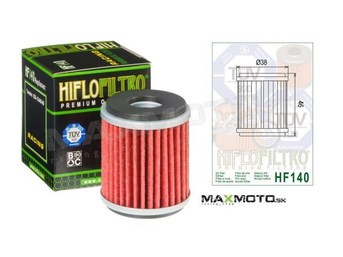 Olejový filter YAMAHA Raptor 250 08-13, YFZ450 07-17, HF140