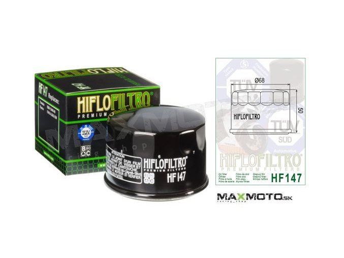 Olejový filter KYMCO MXU/UXV, YAMAHA Raptor 660, Grizzly 700, Kodiak 700, HF147