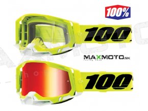 Okuliare 100% RACECRAFT 2 FLUO YELLOW