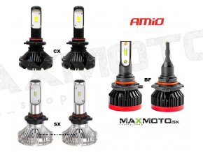 LED ziarovky pre hlavne svietenie AMIO HB3 9005 CX SX BF 01078 01067 02246