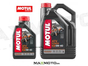 Olej MOTUL ATV POWER 4T 5W40 1L 4L 105897 105898