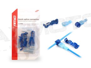 Elektrické rýchlospojky AMIO Typ-T 0,75-2,5mm², 15A Blister - 5ks