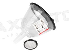 Plastový lievik s polovičným krytom a filtrom AMIO - 13,5cm