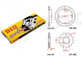 Reťazový kit YAMAHA Raptor 700 06-17 (sada)