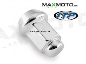 Matica disku M10x1.25, 14mm, ITP, chrómová/ čierna