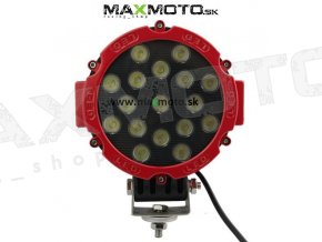 LED svelomet okruhly 160mm cerveny