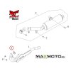 Tesnenie vyfuku ACCESS Tomahawk 300 400 MAX4 MAX5 12161 A03 000 schema