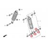 ulozenie predného tlmica HONDA TRX420 SCHEMA