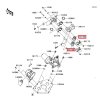 92139 0763 guma ulozenia riadenia KAWASAKI BRUTEFORCE 750