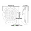 LED svetlo L3411 13xCREE LED 185 mm okruhle 2