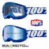 Okuliare 100% STRATA 2 Goggle blue zrkadlo sklo modre 2601 2936 50421 250 02 cire sklo 2601 2925 50421 101 02