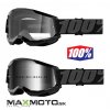 Okuliare 100% STRATA 2 Goggle black zrkadlo sklo strieborne 2601 2943 50421 252 01 cire sklo 2601 2924 50421 101 01