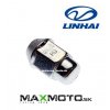 Matica disku LINHAI 200/ 300/ 400/ 500/ 550/ 565/ 750, M12x1.25, 27411, chrómová