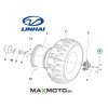 Štift kolesa LINHAI 400/ 500/ LH40/ LH50/ M550/ M565, 70714